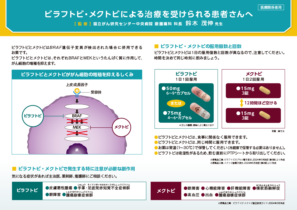 眼障害ICボード/ビラフトビ・メクトビによる治療を受けられる患者さんへ